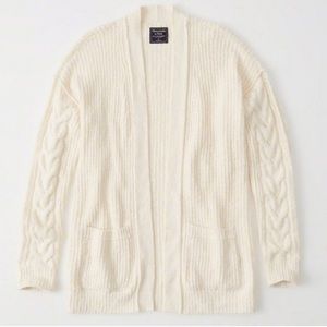 A&F Open Stitch Cable Cardigan